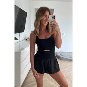 FREE PEOPLE Movement Righteous Runsie in Black Size Small